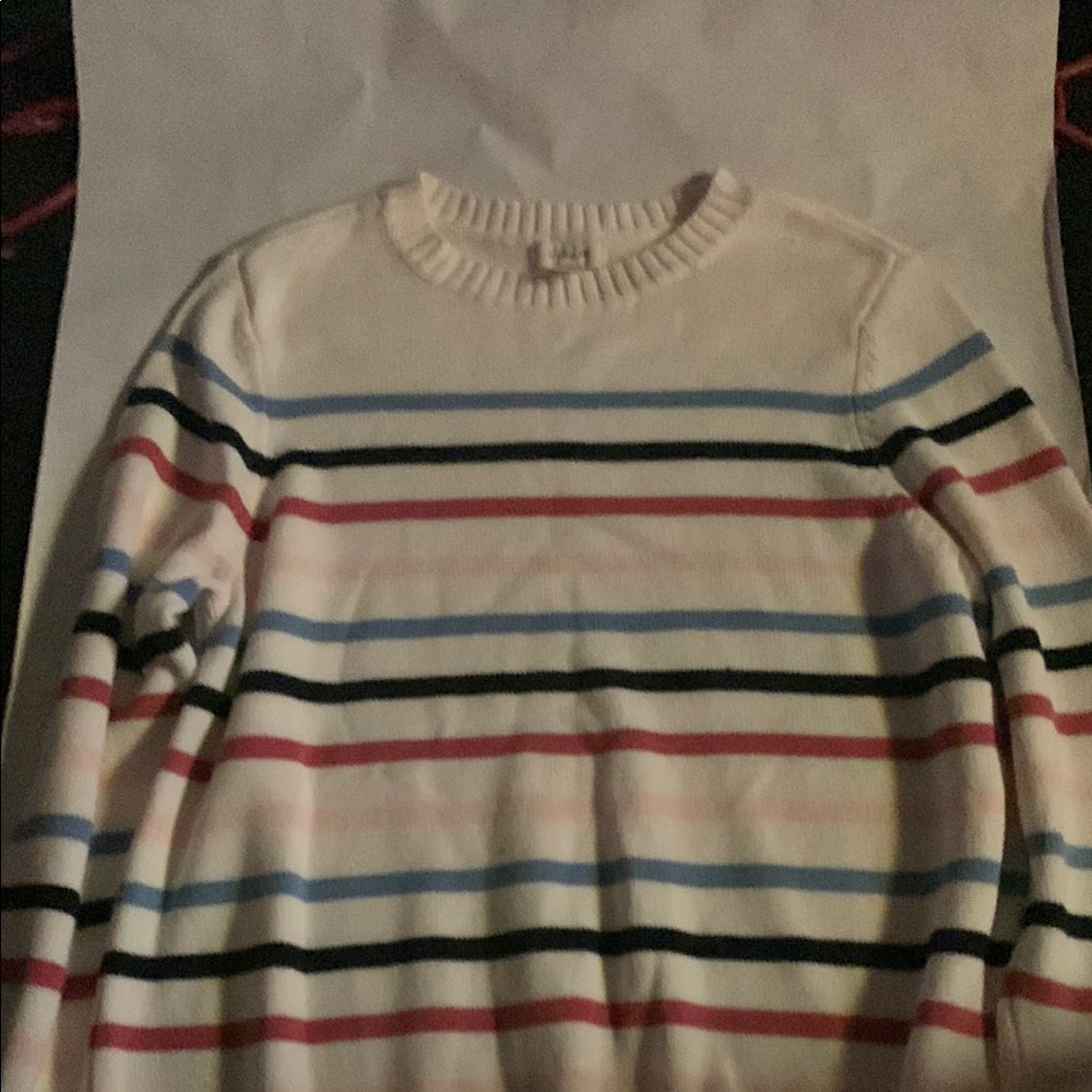 Style & Co. Multicolor Striped Sweater